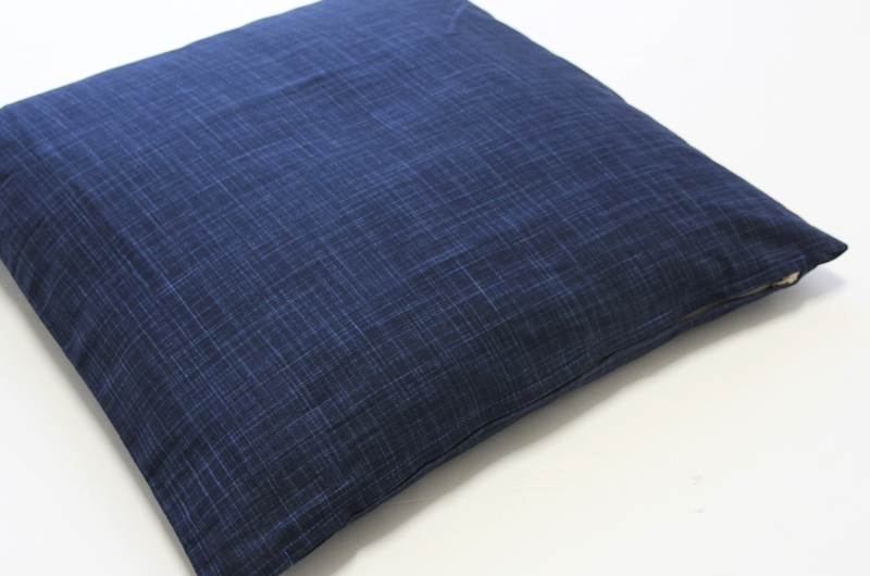 45角 座布団カバー なごみ こい藍