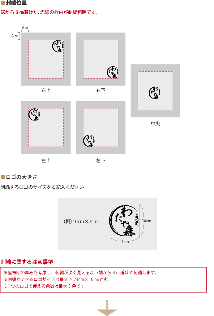 名入れプリントセミオーダー座布団カバー