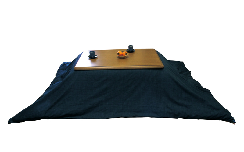 Kotatsu こたつ布団カバー 長方形（中）用 205cm×245cm なごみ こい藍 