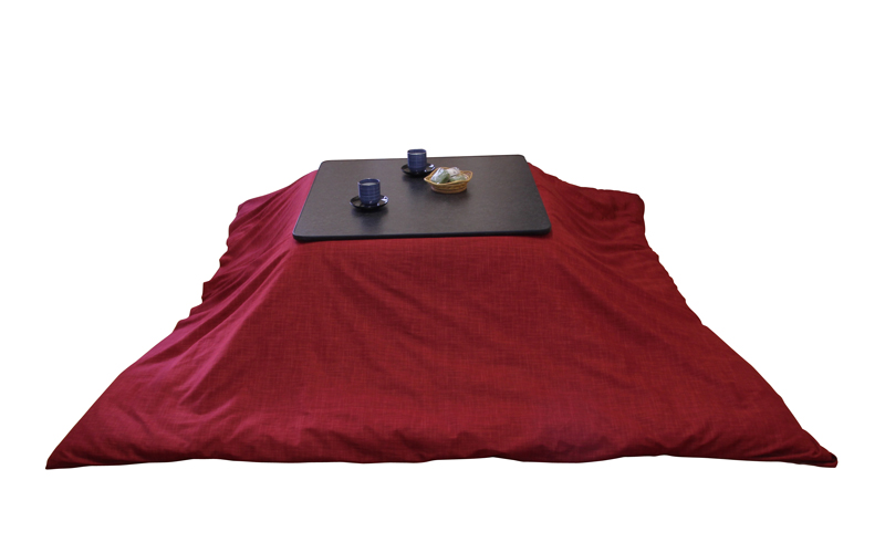 Kotatsu こたつ布団カバー 正方形 205cm角用 なごみ あかね 赤